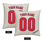 Custom Philadelphia Phillies Pillow Decorative Throw Pillow Case - Print Personalized Football Team Fans Name & Number Birthday Gift Football Pillows