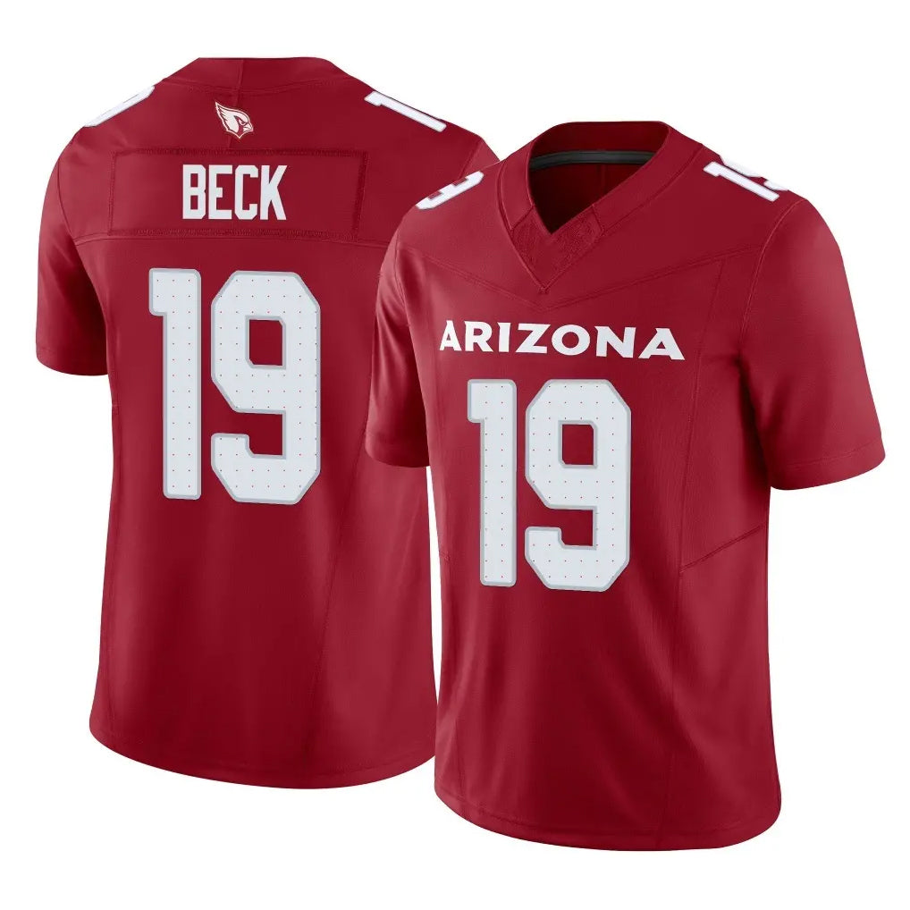 A.Cardinals #19 Carson Beck Player Cardinal Vapor F.U.S.E. Limited Home Game BALCE Stitched Jerseys