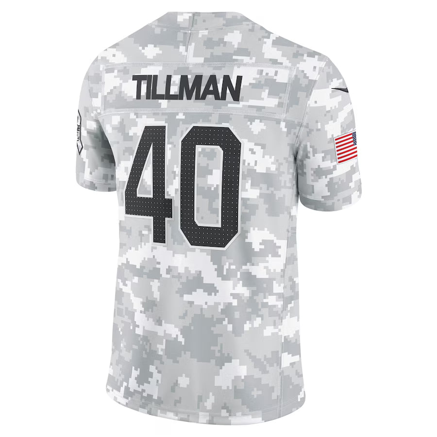 A.Cardinals #40 Pat Tillman Player Camo Salute to Service Limited BALCE Stitched Jerseys
