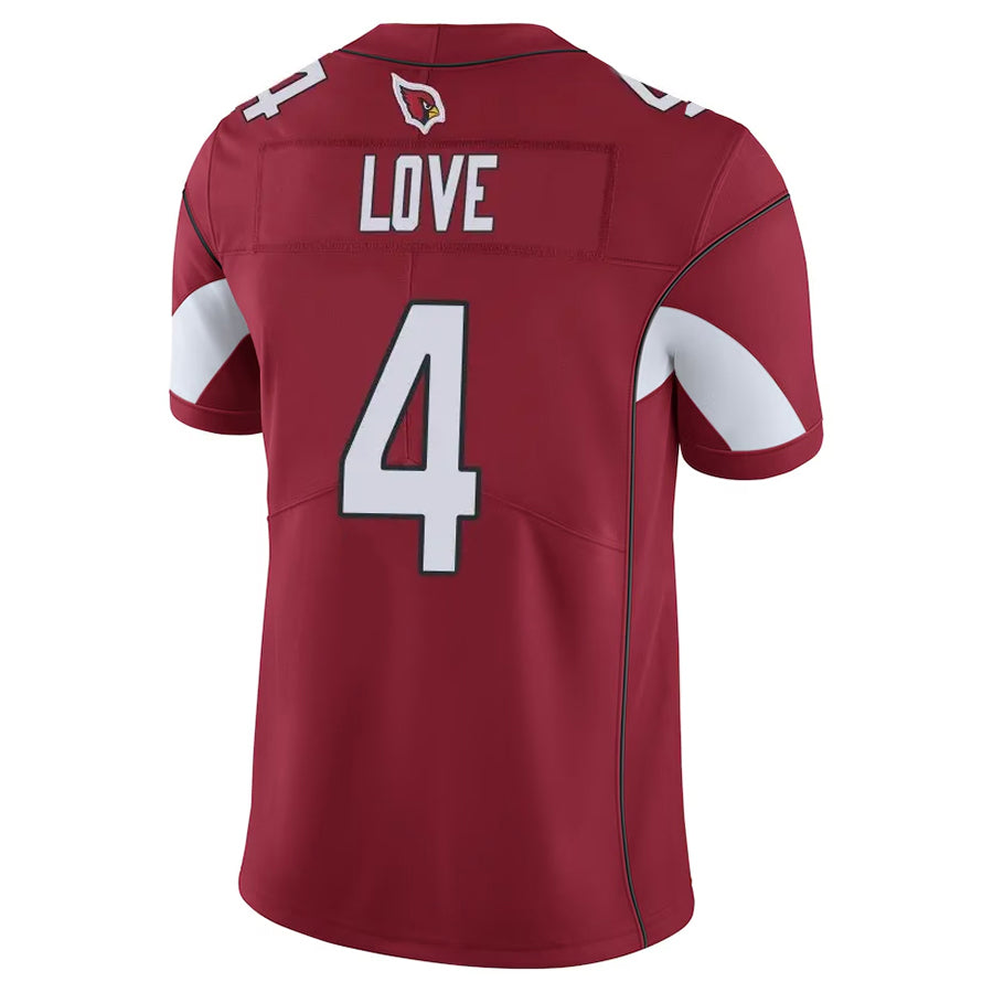A.Cardinals #4 Jeremiyah Love Player Cardinal Vapor Limited Home Game  BALCE Stitched Jerseys
