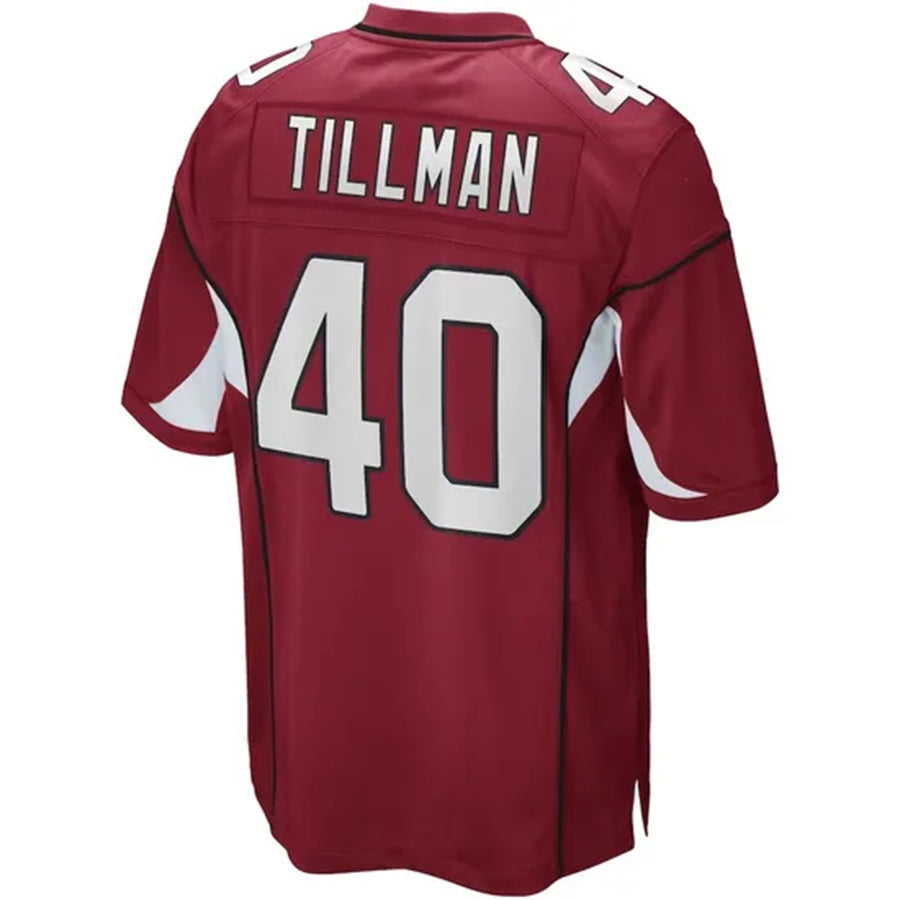 A.Cardinals #40 Pat Tillman Player Cardinal Game BALCE Stitched Jerseys