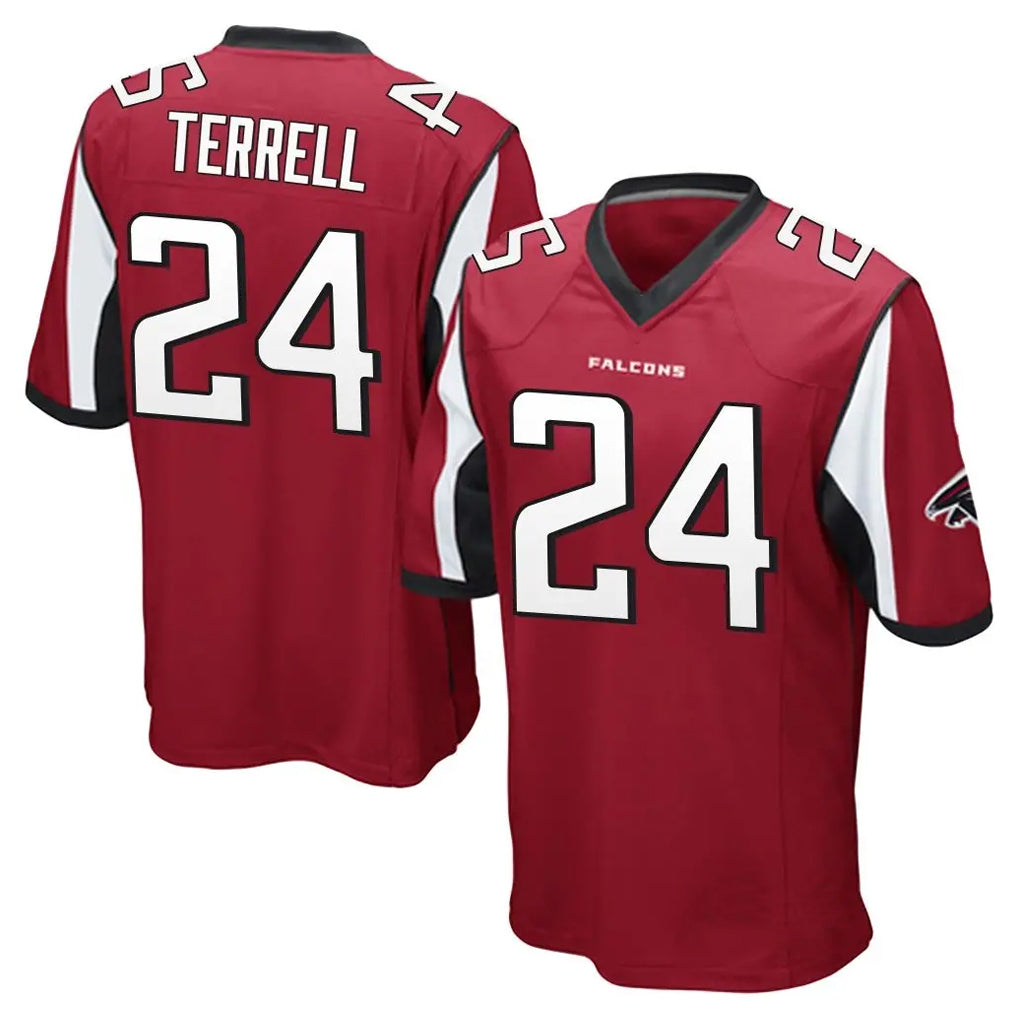 A.Falcons #24 A.J. Terrell Jr. Player Red Color Vapor Home Game BALCE Stitched Jerseys