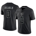 A.Falcons #0 Divine Deablo Player Black RFLCTV Limited Game BALCE Stitched Jerseys