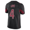 A.Cardinals #4 Jeremiyah Love Player Black Limited Elite Home Game BALCE Stitched Jerseys