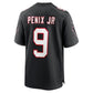 A.Falcons #9 Michael Penix Jr. Black Throwback Game Stitched American Football Jerseys