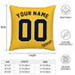 Custom Pittsburgh Pirates Pillow Decorative Throw Pillow Case - Print Personalized Football Team Fans Name & Number Birthday Gift Football Pillows