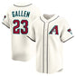 Arizona Diamondbacks #23 Zac Gallen Alternate Limited Player Jersey - Cream Stitched Baseball Jersey