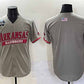 A.Razorbacks Blank Grey 2025 World Series Stitched American College Jerseys