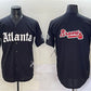 Atlanta Braves Black Team Big Logo Gothic South x Outkast Edition Vapor Limited Stitched Baseball Jersey