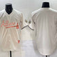 Atlanta Braves Blank Cream 2024 Atliens & Peach With Outkast Patch Vapor Limited Stitched Baseball Jersey