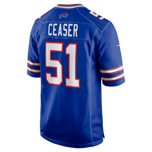 B.Bills #51 Nelson Ceaser Royal Team Game Football Stitched American Jerseys