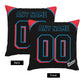 Custom Miami Marlins Pillow Decorative Throw Pillow Case - Print Personalized Football Team Fans Name & Number Birthday Gift Football Pillows