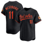 Baltimore Orioles #11 Jordan Westburg Black 2025 Alternate Limited Cool Base Stitched Baseball Jersey