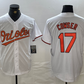 Baltimore Orioles #17 Colton Cowser White Cool Base Stitched Baseball Jersey
