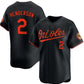 Baltimore Orioles #2 Gunnar Henderson Black Alternate Limited Stitched Baseball Jersey