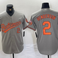 Baltimore Orioles #2 Gunnar Henderson Number Grey Stitched Cool Base Baseball Jersey