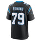 C.Panthers #79 Ikem Ekwonu Black Game Stitched American Football Jerseys