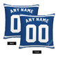 Custom Kansas City Royals Pillow Decorative Throw Pillow Case - Print Personalized Football Team Fans Name & Number Birthday Gift Football Pillows