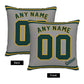 Custom Oakland Athletics Pillow Decorative Throw Pillow Case - Print Personalized Football Team Fans Name & Number Birthday Gift Football Pillows