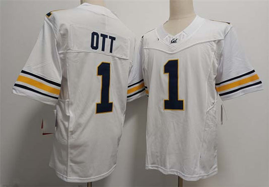 C.Golden Bears #1 Jaydn Ott White F.U.S.E. Stitched Football American College Jerseys