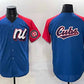 Chicago Cubs National League Team Big Logo Blue Red Alternate 2025 All-Star Edition Limited Stitched Baseball Jersey