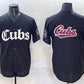 Chicago Cubs Team Big Logo Black 'Gothic North Side Edition' Vapor Premier Limited Stitched Baseball Jersey
