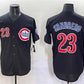Chicago Cubs #23 Ryne Sandberg Black Limited Stitched Baseball Jersey