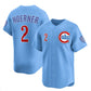 Chicago Cubs #2 Nico Hoerner Blue 2024-25 2nd Alternate Limited Stitched Baseball Jersey