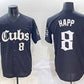 Chicago Cubs #8 Ian Happ Black 'Gothic North Side Edition' Vapor Premier Limited Stitched Baseball Jersey