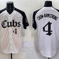 Chicago Cubs #4 Pete Crow-Armstrong White Black 'Gothic North Side Edition' Vapor Premier Limited Stitched Baseball Jersey