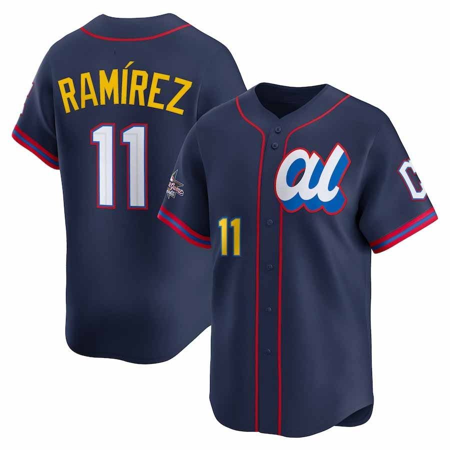 Cleveland Guardians #11 José Ramírez American League 2025 All-Star Edition Limited Player Jersey - Navy Baseball Jersey