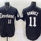 Cleveland Guardians #11 José Ramírez Black Gothic Vapor Premier Limited Stitched Baseball Jersey