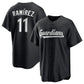 Cleveland Guardians #11 José Ramírez Black Lights Out Limited Stitched Baseball Jersey