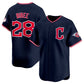 Cleveland Guardians #28 Tanner Bibee Navy 2025 Alternate Limited Stitched Baseball Jersey