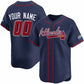 Custom Atlanta Braves Active Player Navy 2025 Speedway Classic Alternate Limited Stitched Baseball Jersey