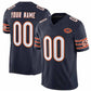 Custom C.Bears Active Player Navy 2025 F.U.S.E. With VMH Patch Vapor Untouchable Limited Football Stitched Jersey