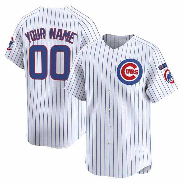 Custom Chicago Cubs Active Player White 'Ryne Sandberg Tribute' Vapor Limited V3 Stitched Baseball Jersey
