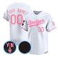 Custom Los Angeles Angels Active Player White Pink With Vin & Kobe Patch Limited Stitched Baseball Jersey