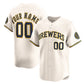Custom Milwaukee Brewers Home Limited Jersey – Cream Stitched Baseball Jersey