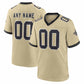 Custom NO.Saints Gold Gameday Golds Alternate Game Stitched Football Jersey