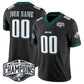 Custom P.Eagles Active Player Black 2024 East Champions F.U.S.E. Vapor Untouchable Limited Stitched American Football Jerseys