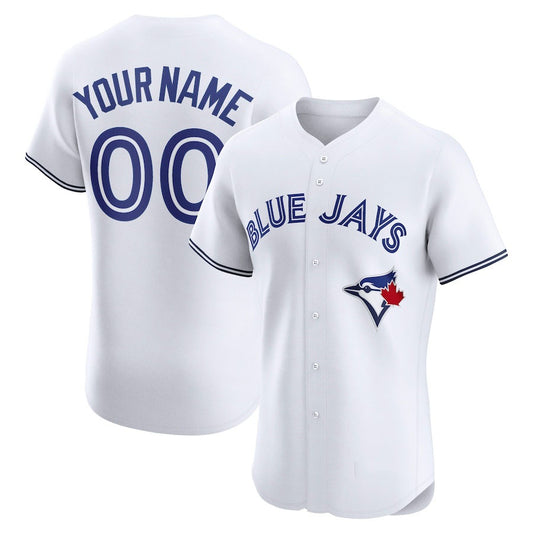Custom Toronto Blue Jays Home Elite Jersey – White Stitched Baseball Jersey