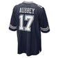 D.Cowboys #17 Brandon Aubrey Navy Team Game American Football Jerseys