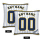 Custom Milwaukee Brewers Pillow Decorative Throw Pillow Case - Print Personalized Football Team Fans Name & Number Birthday Gift Football Pillows