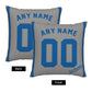 Custom Los Angeles Dodgers Pillow Decorative Throw Pillow Case - Print Personalized Football Team Fans Name & Number Birthday Gift Football Pillows