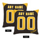 Custom San Diego Padres Pillow Decorative Throw Pillow Case - Print Personalized Football Team Fans Name & Number Birthday Gift Football Pillows