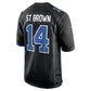 D.Lions #14 Amon-Ra St. Brown Carbon Black Carbon Fashion Stitched American Football Jerseys