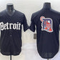 Detroit Tigers Team Big Logo Black 'Motor Gothic Edition' Vapor Premier Limited Stitched Baseball Jersey
