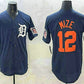 Detroit Tigers #12 Casey Mize Navy Alternate With Patch Cool Base Stitched Baseball Jerseys