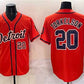 Detroit Tigers #20 Spencer Torkelson Orange With Patch Vapor Premier Limited Stitched Baseball Jersey